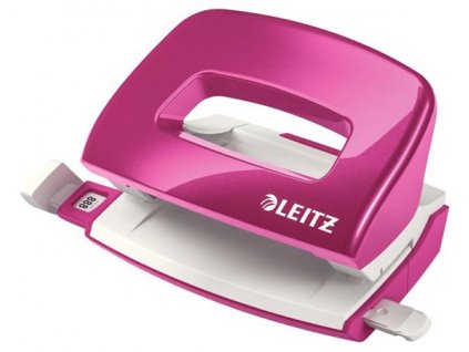 LEITZ Mini děrovačka NeXXt 5060, metalická růžová