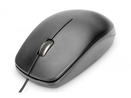 DIGITUS Drátová optická myš USB 3D, 1000 dpi, černá