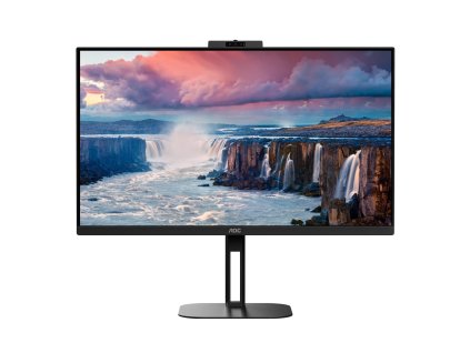 AOC LCD Q27V5CW/BK 27" IPS/2560x1440@75Hz/1ms/300cd/20mil:1/HDMI/DP/4xUSB/USB-C/Webcam/Repro/Pivot/VESA