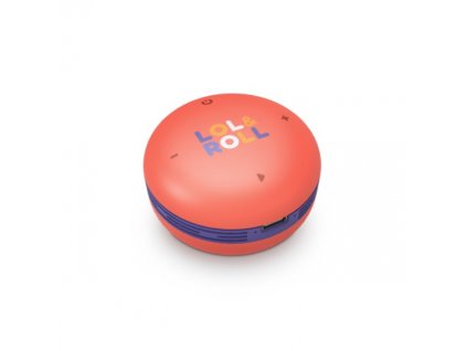 Energy Sistem Lol&Roll Pop Kids Speaker Orange, Přenosný Bluetooth repráček s výkonem 5 W a funkcí omezení výkonu