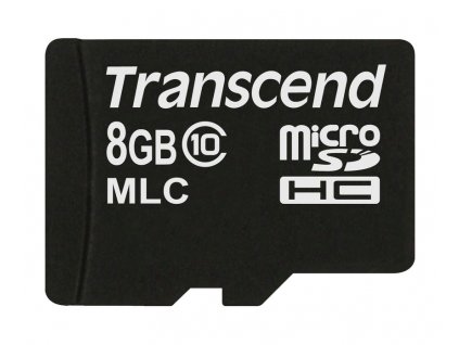 Transcend 8GB microSDHC (Class 10) MLC průmyslová paměťová karta (bez adaptéru), 20MB/s R, 16MB/s W