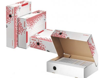 Esselte Speedbox archivační krabice s víkem velikost M bílá