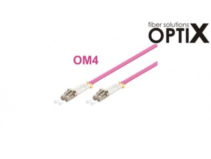 OPTIX LC-LC Optický patch cord 50/125 2m OM4 duplex