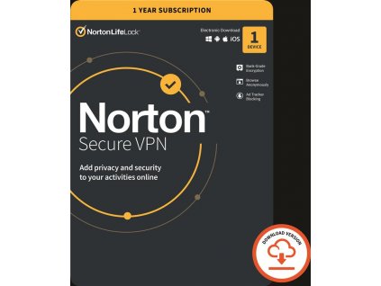 NORTON SECURE VPN 1 uživatel na 1 zařízení na 1 rok