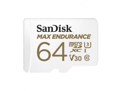 SanDisk MAX ENDURANCE microSDXC 64GB + adaptér