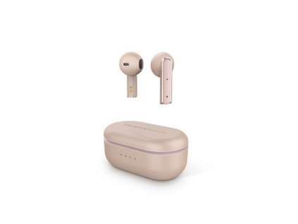 Energy Sistem Earphones True Wireless Style 4 Ultra Rose Gold, True Wireless BT sluchátka, bezdrátové nabíjení pouzdra