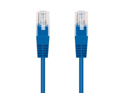 C-TECH Kabel patchcord Cat5e, UTP, modrý, 0,5m