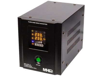 MHPower záložní zdroj MPU-300-12, UPS, 300W, čistý sinus, 12V