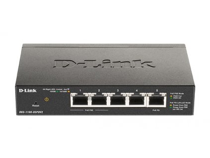 D-Link 5-Port Gigabit PoE Smart Managed Switch with 1 PD port