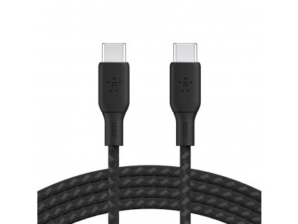 Belkin USB-C na USB-C kabel 100W, 3m, černý - odolný