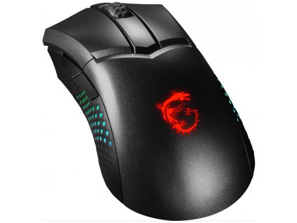 MSI herní myš CLUTCH GM51 Lightweight Wireless/ bezdrátová/ dobíjecí/ 26.000 dpi/ RGB podsvícení/ 6 tlačítek/ USB