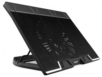 Zalman chladič notebooku ZM-NS3000 / pro notebooky do 17" / naklápěcí / USB Hub / USB / černý