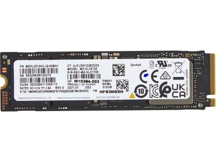 HP 512GB PCIe-4x4 NVMe M.2 SSD 5R8X9AA