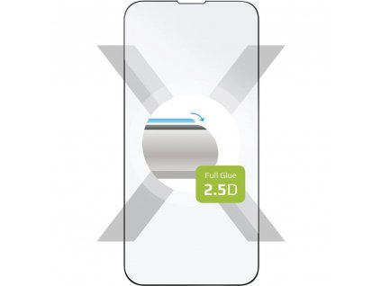 Tvrzené sklo FIXED Full-Cover pro Apple iPhone 13 mini lepení přes celý displej, černé