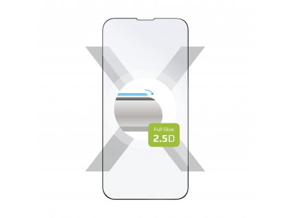 Tvrzené sklo FIXED Full-Cover pro Apple iPhone 14 Pro lepení přes celý displej, černé