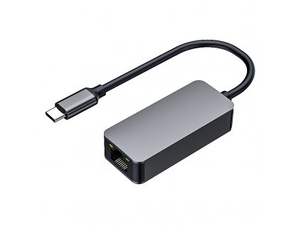 PremiumCord adaptér USB-C -> LAN RJ45 ETHERNET 2,5G/1000 MBIT Aluminium