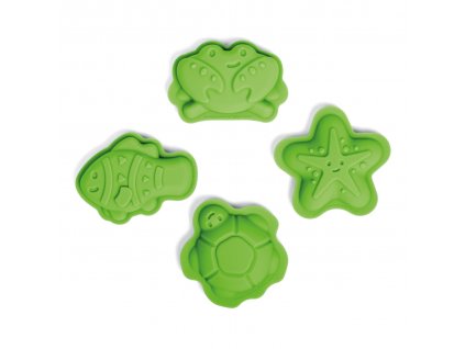 Hračka Bigjigs Toys silikonové formičky zelené Meadow