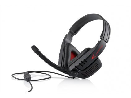 Modecom MC-823 RANGER headset, herní sluchátka s mikrofonem, černo-červená