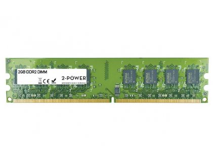 2-Power 2GB MultiSpeed 533/667/800 MHz DDR2 Non-ECC DIMM 2Rx8 ( DOŽIVOTNÍ ZÁRUKA )