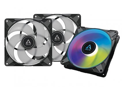 ARCTIC P14 PWM PST A-RGB 0dB Value pack (3 ks), 140x140x27 mm ventilátor, černá, 4-pin