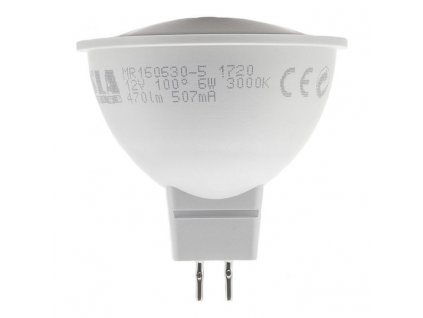 Tesla LED žárovka GU5/ 3 MR16/6W/12V/470lm/25 000h/3000K teplá bílá/100st