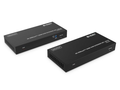 DIGITUS DS-55522 HDBaseT KVM Extender Set, 150 m 4K/60Hz, USB 1.1, PoC, IR, černý