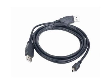 CABLEXPERT Kabel USB A-MINI 5PM 2.0 1m DUÁLNÍ pro extra napájení