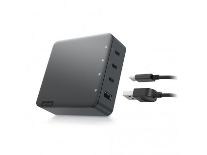 Lenovo adaptér CONS 130W "GO" Multi-Port Charger, 3x USB-C, 1x USB-A