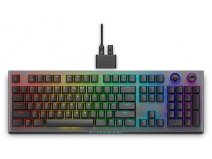 DELL klávesnice Alienware Tri-Mode Wireless Gaming Keyboard / AW920K/ US/ Int./ mezinár./ Dark Side of th Moon)