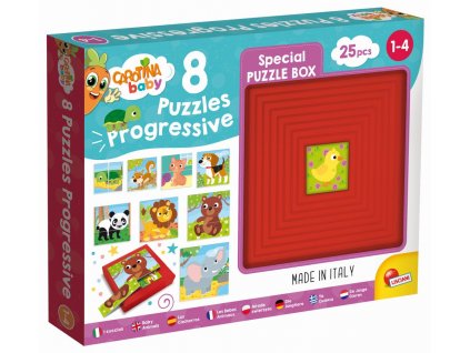 Hračka Liscianigioch Carotina Baby 9 Puzzle - Zvířátka