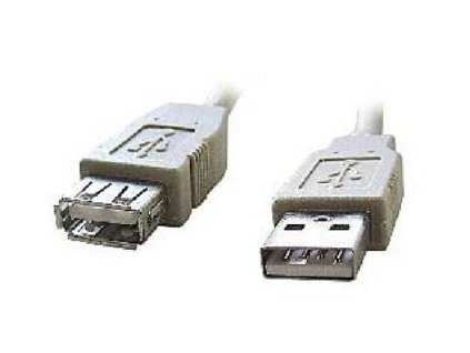 Kabel GEMBIRD C-TECH USB A-A 3m 2.0 prodlužovací HQ Black, zlacené kontakty