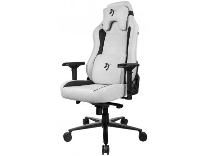 AROZZI herní židle VERNAZZA Supersoft Fabric Light Grey/ světle šedá