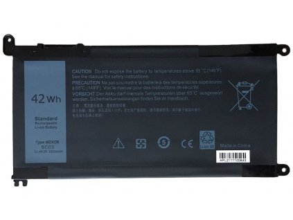 TRX baterie WDX0R/ 11.4V/ 3600 mAh/ Li-Ion/ Dell Inspiron 5368 5378 5379 5482 5565 5567 5568 5570 7560/ neoriginální