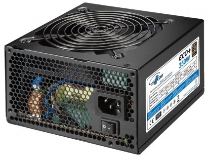 EUROCASE zdroj Eco+ 350W / 80+BRONZE / 12cm fan / PFC ATX 20/24pin / 4x SATA