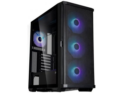 Zalman skříň Z10 Plus / ATX / 4x ARGB fan / 2xUSB 3.0 / USB-C / mesh panel / tvrzené sklo