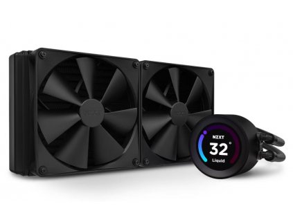 NZXT vodní chladič Kraken 280 ELITE / 2x140mm fan / 4-pin PWM / LCD disp. / 6 let