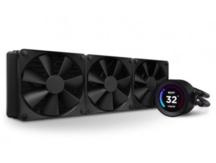 NZXT vodní chladič Kraken 360 ELITE / 3x120mm fan / 4-pin PWM / LCD disp. / 6 let