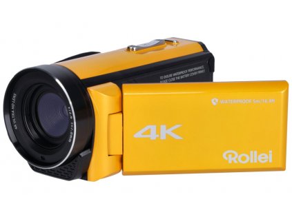 Rollei Movieline UHD 5m Waterproof/ 56 MPix/ 18x zoom/ 3" LCD/ 4K video/ IPX8/ MicroSD/ Žlutá