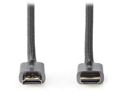 NEDIS PROFIGOLD High Speed HDMI 2.0 kabel s ethernetem/ 4K@60Hz/ zlacené konektory HDMI-HDMI/ bavlna/ šedý/ BOX/ 2m