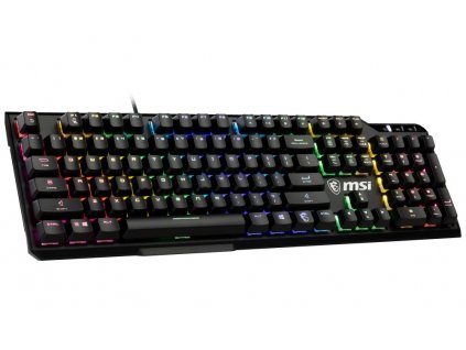 MSI herní klávesnice VIGOR GK41 LR/ drátová/ mechanická/ RGB podsvícení/ USB/ US layout