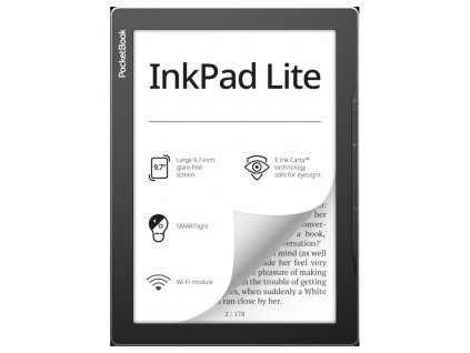 POCKETBOOK e-book reader 970 INKPAD LITE MIST GRAY/ 8GB/ 9,7"/ Wi-Fi/ USB-C/ čeština/ šedá