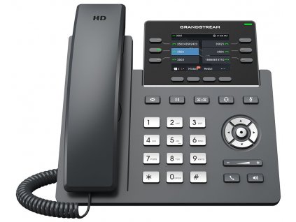 Grandstream GRP2613 VoIP telefon, 3x SIP, barevný podsvícený 2,8" displej, 2x Gbps RJ45, PoE