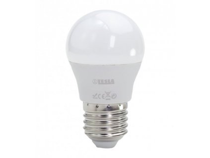 Tesla LED žárovka miniglobe BULB E27/5W/230V/450lm/25 000h/3000K teplá bílá/220st