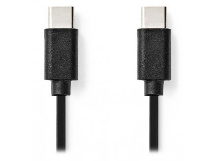 Nedis CCGL60700BK10 USB-C 2.0, nabíjecí a synchronizační, USB 2.0, zástrčka USB-C - zástrčka USB-C, 1m, černý