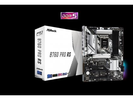 ASROCK B760 PRO RS (intel 1700 12+13gen, 4xDDR5 7200MHz, 4xSATA3, 2x M.2, HDMI+DPort +eDP, 1xGLAN, ATX)