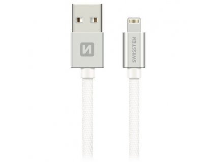 Swissten Datový Kabel Textile Usb / Lightning 2,0 M Stříbrný