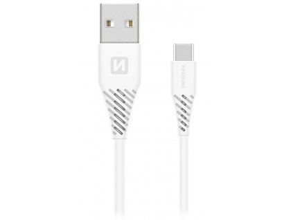 Swissten Datový Kabel Usb / Usb-C Bílý 1,5 M (9Mm)