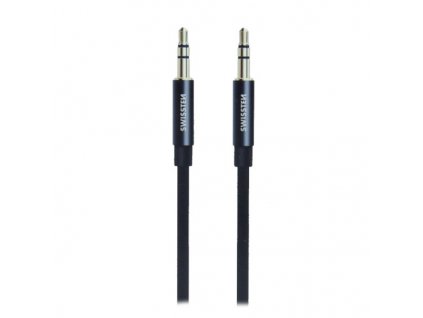 Swissten Audio Kabel Textile Jack - Jack 1,5 M Černý