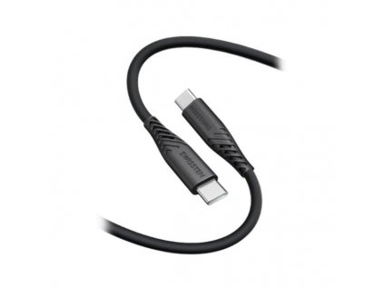 Swissten Datový kabel SOFT SILICONE USB-C / USB-C 1,5 M, PD 60 W, černý