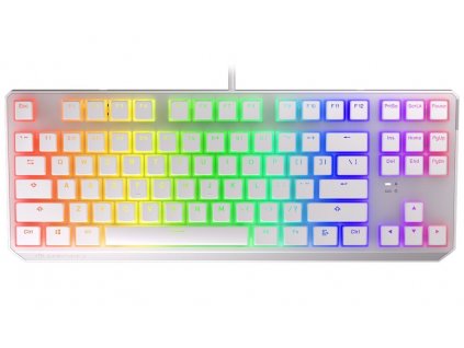 Endorfy herní klávesnice Thock TKL OWH Pudd.Kailh RD RGB /USB/ red sw. / drátová / mechanická / US layout / bílá RGB